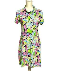 IBKUL Floral Polo Golf Dress‎ Women's Small